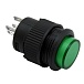 Переключатель кнопочный R16-503AD-G Lock зеленый