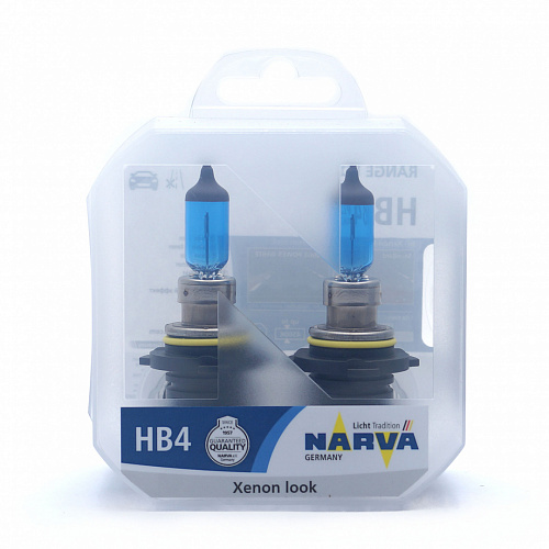 Галогенная лампа головного света HB4 Narva Range Power White 4500K 12V 55W P20d 48626 2шт