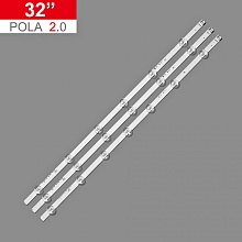 Светодиодные планки подсветки для LG 32" (комплект 3шт) LG Innotek POLA2.0 32 "A/B 