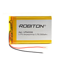 Аккумулятор Robiton LP545590 (Li-pol, 3.7V, 2900mAh, 5.4х55x90mm) 