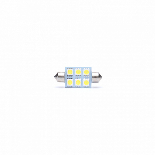 Светодиодная лампа C5W (T11x39) 12V 5050 6 SMD LED White