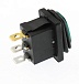 Переключатель клавишный SB008-12V IP65 on-off зеленый