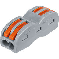 Клемма Navigator NTC-R-2x2-4-50 монтажная с рычагом проходная, 0.08-4мм2, 32А