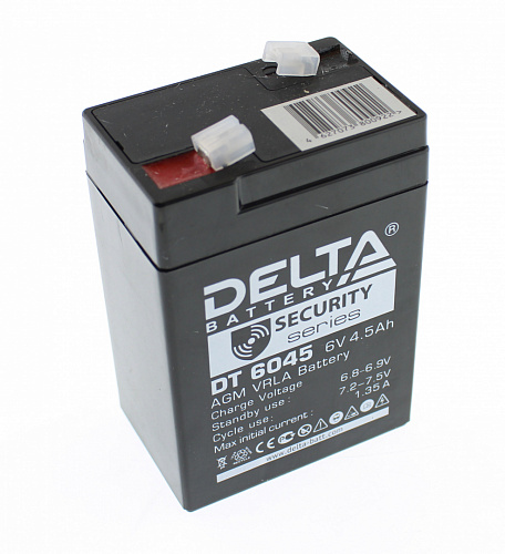 Аккумулятор свинцово-кислотный Delta DT 6045 (6V, 4.5Ah)