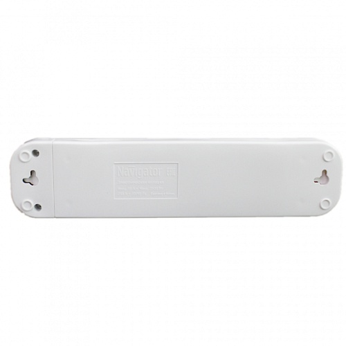 Колодка для сетевых удлинителей Navigator NCA-BL01-05-X-WH 5гн б/з АБС пластик белая