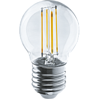 Лампа "шар" Navigator NLL-F-G45-7-230-4K-E27 Filament