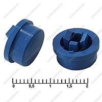 Колпачок A24 (12,8х7,5мм) синий 