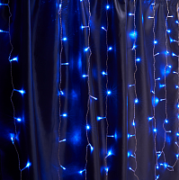 Гирлянда-занавес 230V 240 LED 2х2м, синий, IP44, сетевой шнур 3м, CL20
