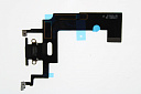 Шлейф для iPhone XR + разъем зарядки + микрофон (черный)