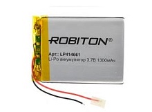 Аккумулятор Robiton LP414661 (Li-pol, 3.7V,  1300mAh, 4х46x61mm) 