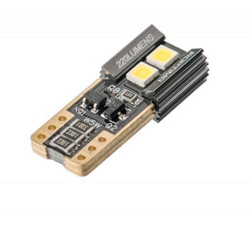  W5W (T10) LG Chip CAN 220Lm 12V 5000K Optima Premium  2шт