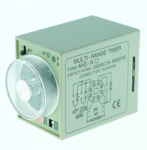 Реле времени Arcom-AH3-NC 220VAC 2Рх5А 0-60м