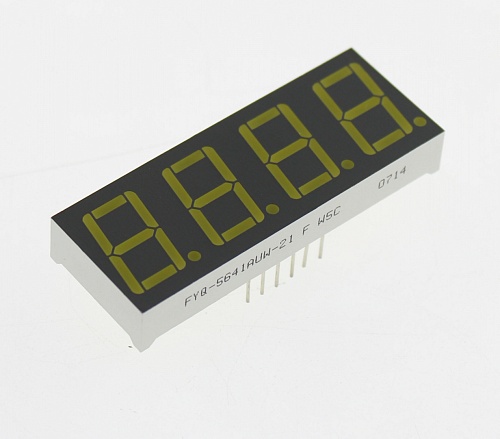 Светодиодный индикатор LED W 4DIG CA FYQ-5641AUW-21