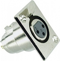 XLR гнездо на панель 28 3F, Разъём