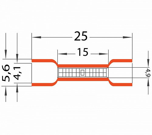 Втулка ГСИ 1.25 (0,5-1,5 mm2) Red (100 шт)