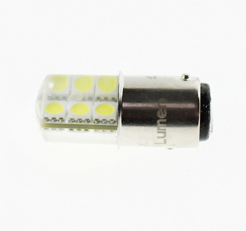 Светодиодная лампа P21/5W (BAY15d) 12V 5050 12 SMD Sil LED White Lumen