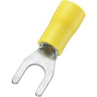 Клемма тип *U* изолированная TYI-1.25-3.7 (0,5-1,5 mm2) Yellow