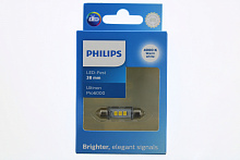 Светодиодная лампа C5W Philips Festoon Ultinon Pro6000 SI LED White 4000K 12V T10.5x38 11854 WU60 X1 