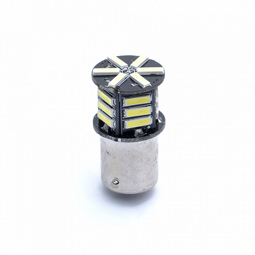 Светодиодная лампа P21W (BA15S) 12V 21 SMD LED White 