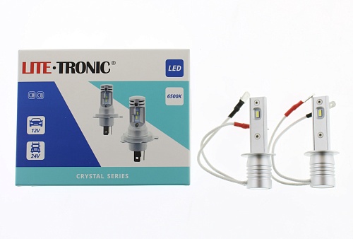 Светодиодная лампа H1 LITE-TRONIC CRYSTAL LED 6500K 12/24V H1CSLEDX2 2шт 