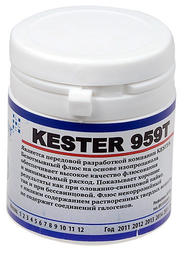 Флюс безотмывочный Kester 959T, 30мл