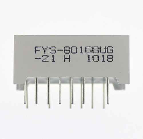 Светодиодный индикатор LED G 1DIG AN FYS-8016BUG-21