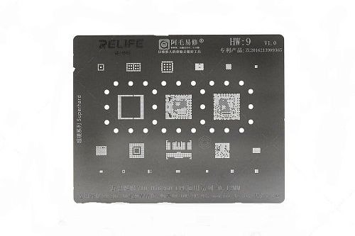 Трафарет Relife для Huawei HW9 Hi6260/ Hi710, Honor 8X/ Honor 20/ Honor 20i/ Nova 5i (T=0.12mm)