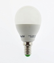 Лампа "шар" Navigator NLL-G45-8.5-230-6.5K-E14 (аналог лампы накаливания 75Вт, холодный белый)