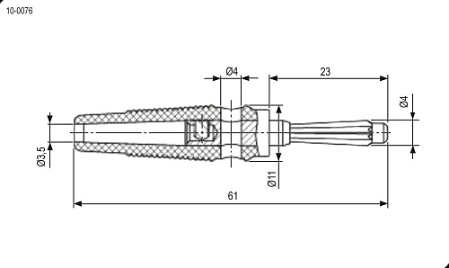 BANAN штекер 10-0076 (зелёный,ПВХ), Разъём