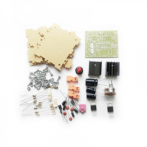 NM2037Sbox набор для сборки стерео усилителя НЧ (2.0) в корпусе