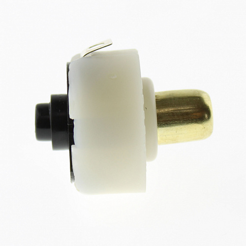 Переключатель кнопочный GJ01449 1.0A 30VDC  (белый,круглый) ON-OFF