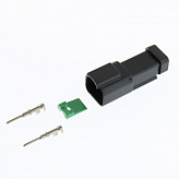 Разъем AX8162S 2-х контактный под сечение кабеля 0.5-0.8 мм² (Cargen)