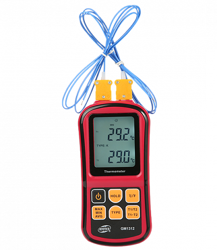Профессиональный термометр  два канала Benetech GS-1312