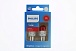 Светодиодная лампа P21W Philips Ultinon Pro6000 SI LED Red 12V 11498 RU60 X2 