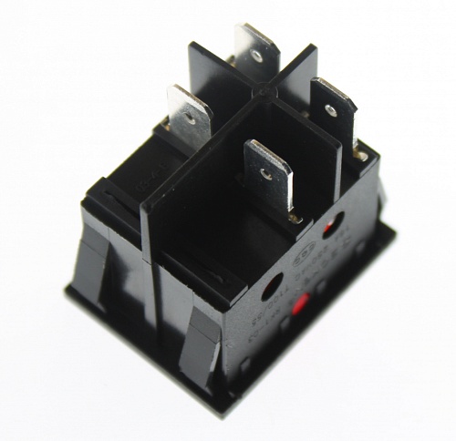 Переключатель клавишный RK1-03 on-off красный