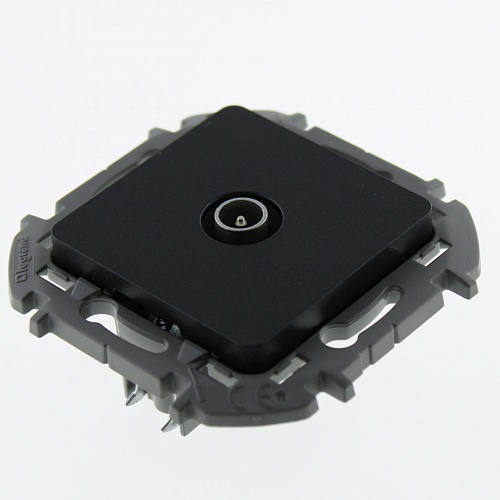 Розетка Legrand Inspiria с/у TV оконечная антрацит