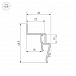 Профиль STRETCH-SHADOW-2000 WHITE (A2-CONTOUR-PRO) (Arlight, Алюминий)