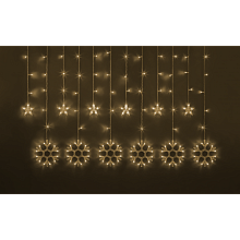 Гирлянда "бахрома звезды и снежинки" Navigator NGF-D032-01 WW 2.5*1м IP20
