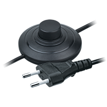 Шнур сетевой 1.7м напольный черный 2х0.5мм2 Navigator (NPS-FS01-170-2x0.5-BL)