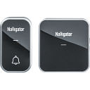 Звонок электрический Navigator NDB-D-AC05-1V1-BL, черный, 36 мелодий (1 блок динамика, 1 кнопка)