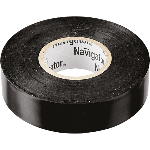 Изолента ПВХ 19x0.18мм, 20м Navigator (черная) NIT-A19-20/BL