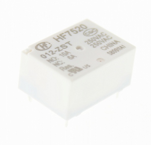 HF7520/012-ZST  12VDC, 16A, 1C, Реле электромагнитное HF7520/012-ZST  12VDC, 16A, 1C