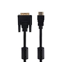 Шнур HDMI - DVI-D с фильтрами 3 м Rexant Gold