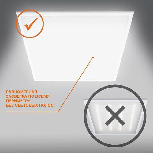 Панель светодиодная LEDVANCE ECO CLASS 36Вт 595х595х32 4000K 3600лм IP40 опал