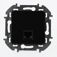 Розетка Legrand Inspiria с/у ПК RJ-45 кат.6 UTP антрацит