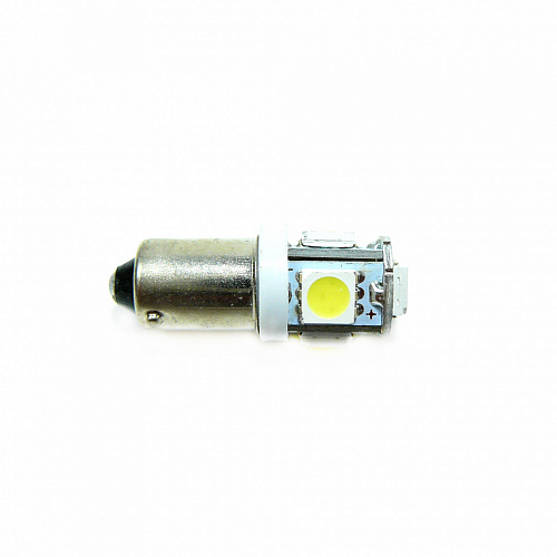 Светодиодная лампа T4W (BA9s) 12V 5050 5 SMD LED White