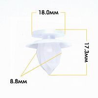 Клипса крепежная MASUMA KJ-361/K-046