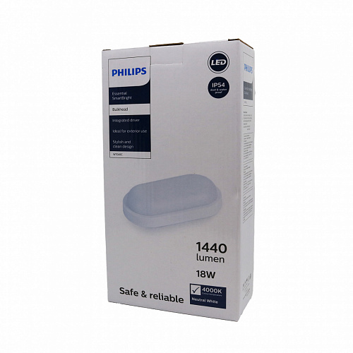 Светильник овальный 18W 4000K 1440lm IP54 Philips WT045C