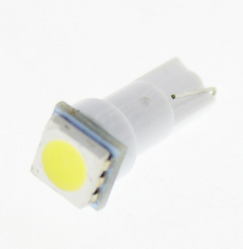 Светодиодная лампа T5 (W1.2W) 12V 5050 1 SMD LED White Lumen Светодиодная лампа T5 (W1.2W) 12V 5050 1 SMD LED White Lumen