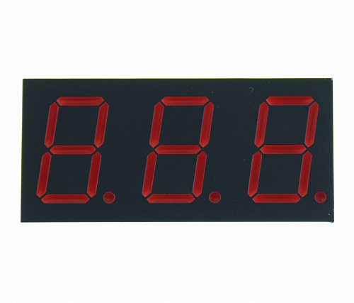Светодиодный индикатор LED R 3DIG AN GNT-8031BUE-12